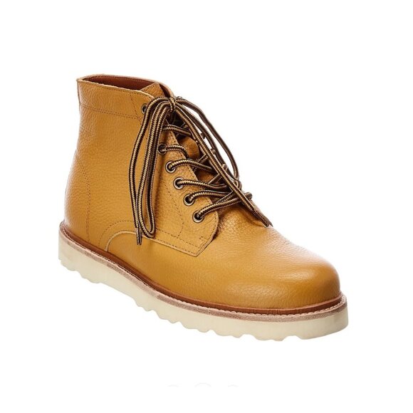 Australia Luxe Collective Men's Yakka 7 Eye Lace Leather Ankle Boot Shearling 11 - Picture 1 of 5